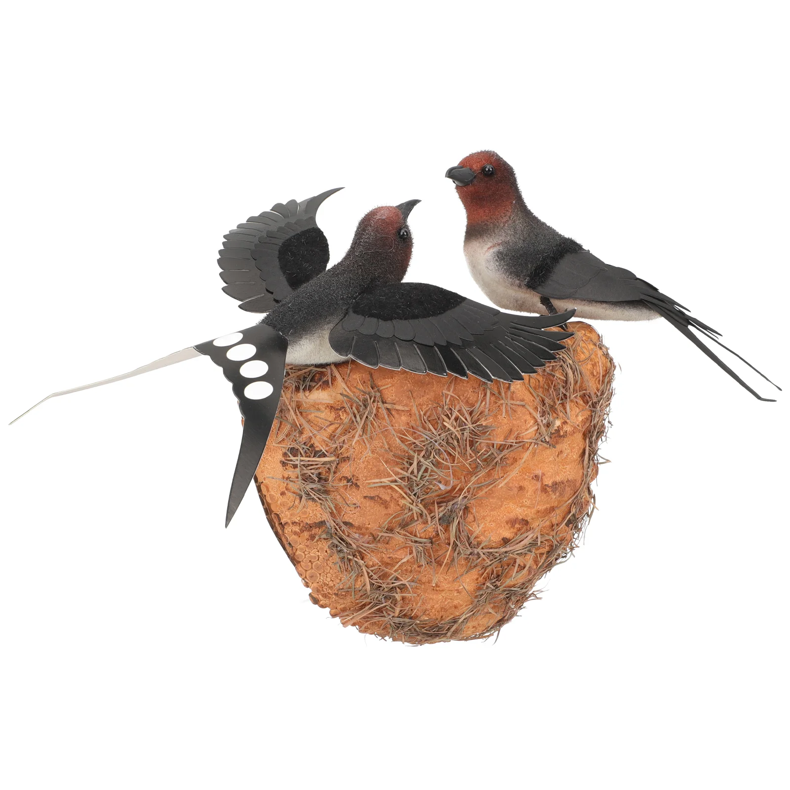 

Spring Swallow Decoration Bird Nest Statue Ornament Tree Ornaments Resin Christmas Decorations