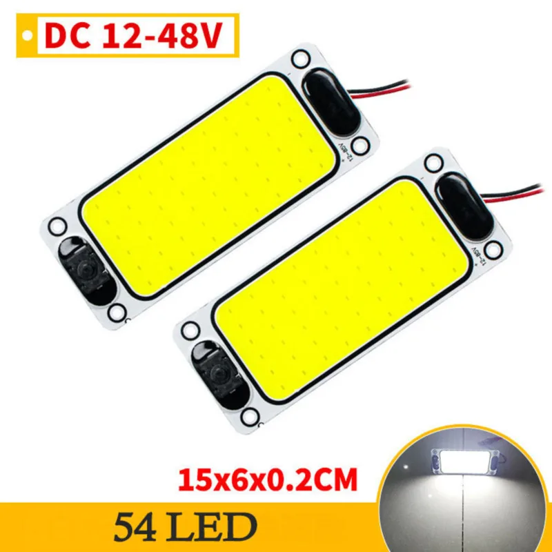 2pcs 54 LED COB Car Reading Lights Universal Car Truck Dome Interior Reading Lamp High Brightness Cabin Roof Panel Light 12V 24V
2pcs 54 LED COB Car Reading Lights Universal Car Truck Dome Interior Reading Lamp High Brightness Cabin Roof Panel Light 12V 24V