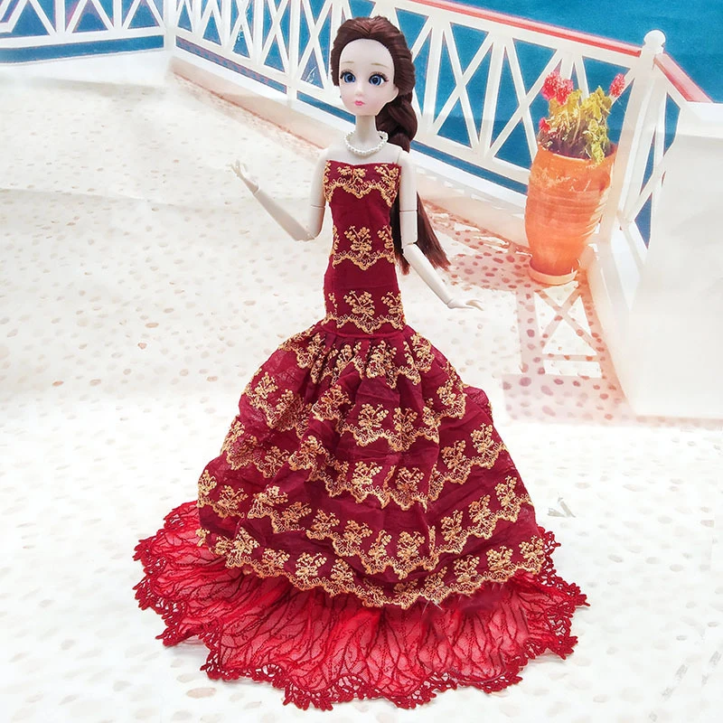 Doll Clothes For 30CM Doll Clothes Evening Gown Wedding Dress Trailing Skirt Princess Dress Dollhouse Decor Accessories Kid Dres
Doll Clothes For 30CM Doll Clothes Evening Gown Wedding Dress Trailing Skirt Princess Dress Dollhouse Decor Accessories Kid Dres