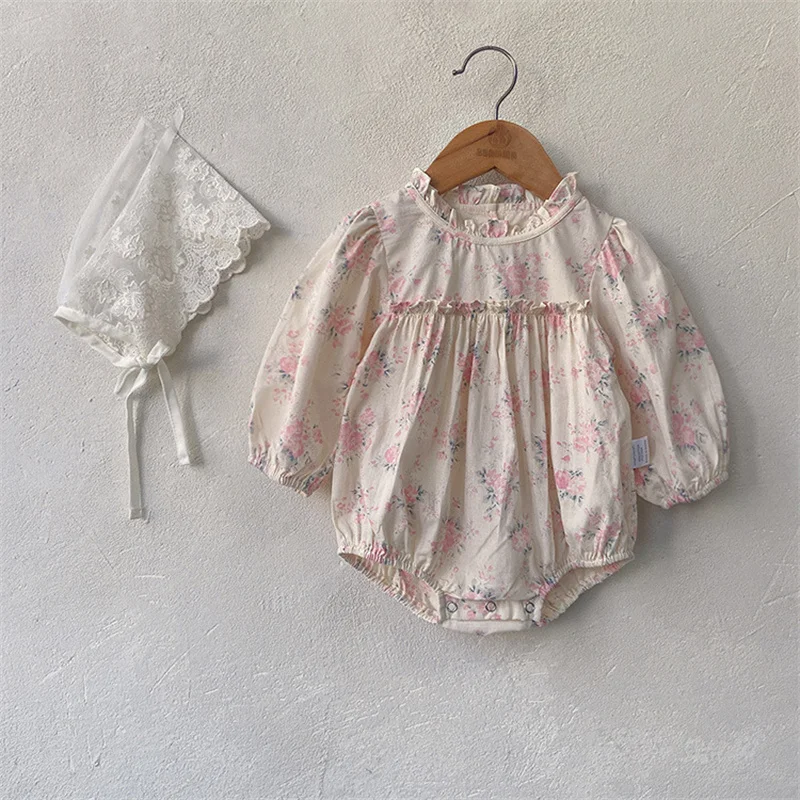 Soft Cotton Floral Toddler Girls Frilly Collar Romper Autumn New Infant Long Sleeve Jumpsuit 6,12,18,24 Months Baby Clothes
Soft Cotton Floral Toddler Girls Frilly Collar Romper Autumn New Infant Long Sleeve Jumpsuit 6,12,18,24 Months Baby Clothes