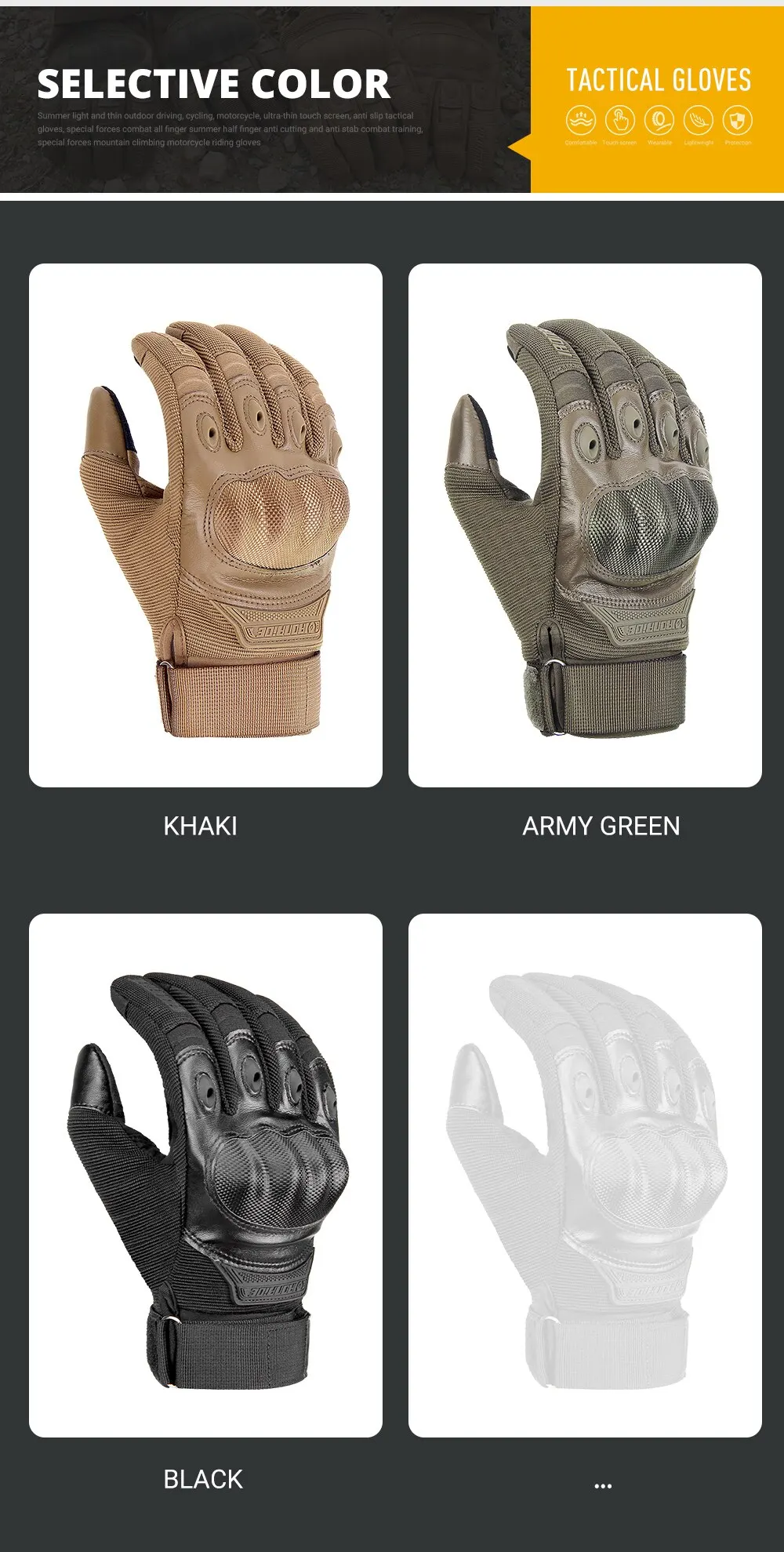 Motorcycle Full Finger Glove Men Outdoor Military Tactical Gloves Sports Shooting Hunting Airsoft Moto Motocross Gloves 12 Mallzona S0a63b5fc67584c428f487882ad731dd33 Motorcycle Full Finger Glove Men Outdoor Military Tactical Gloves Sports Shooting Hunting Airsoft Moto Motocross Gloves Mallzona