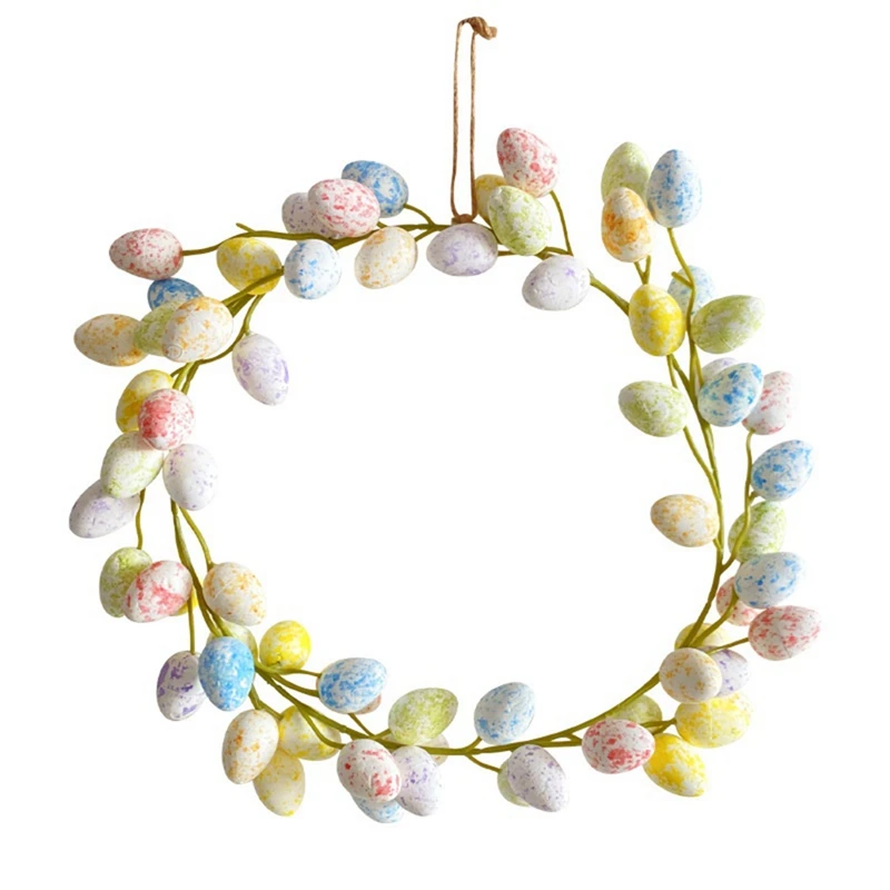 

Easter Wreaths For Front Door Easter Eggs Wreath Front Door Hanging Garlands Artificial Flower Wreath