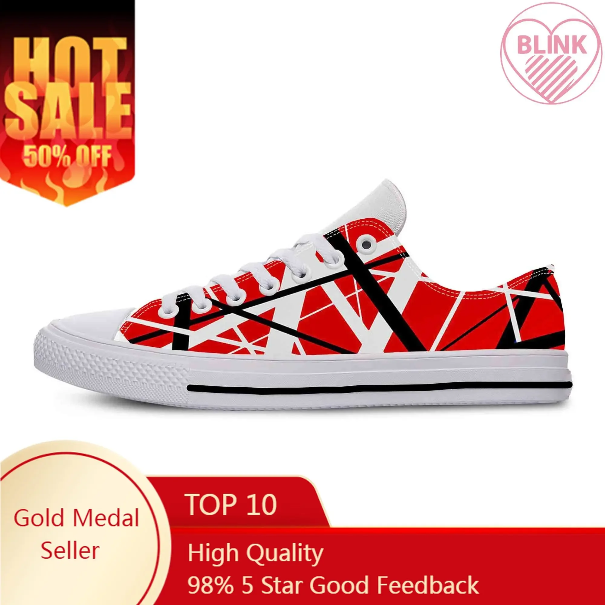 Hot EVH 5150 Stripes Guitar Metal Rock Music Band Casual Cloth Shoes Low Top Comfortable Breathable 3D Print Men Women Sneakers
Hot EVH 5150 Stripes Guitar Metal Rock Music Band Casual Cloth Shoes Low Top Comfortable Breathable 3D Print Men Women Sneakers