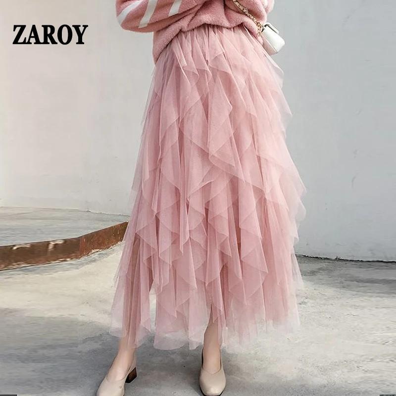 Женская многослойная юбка-пачка ZAROY, элегантная Однотонная юбка-пачка с высокой талией для вечеринок и свиданий
Женская многослойная юбка-пачка ZAROY, элегантная Однотонная юбка-пачка с высокой талией для вечеринок и свиданий