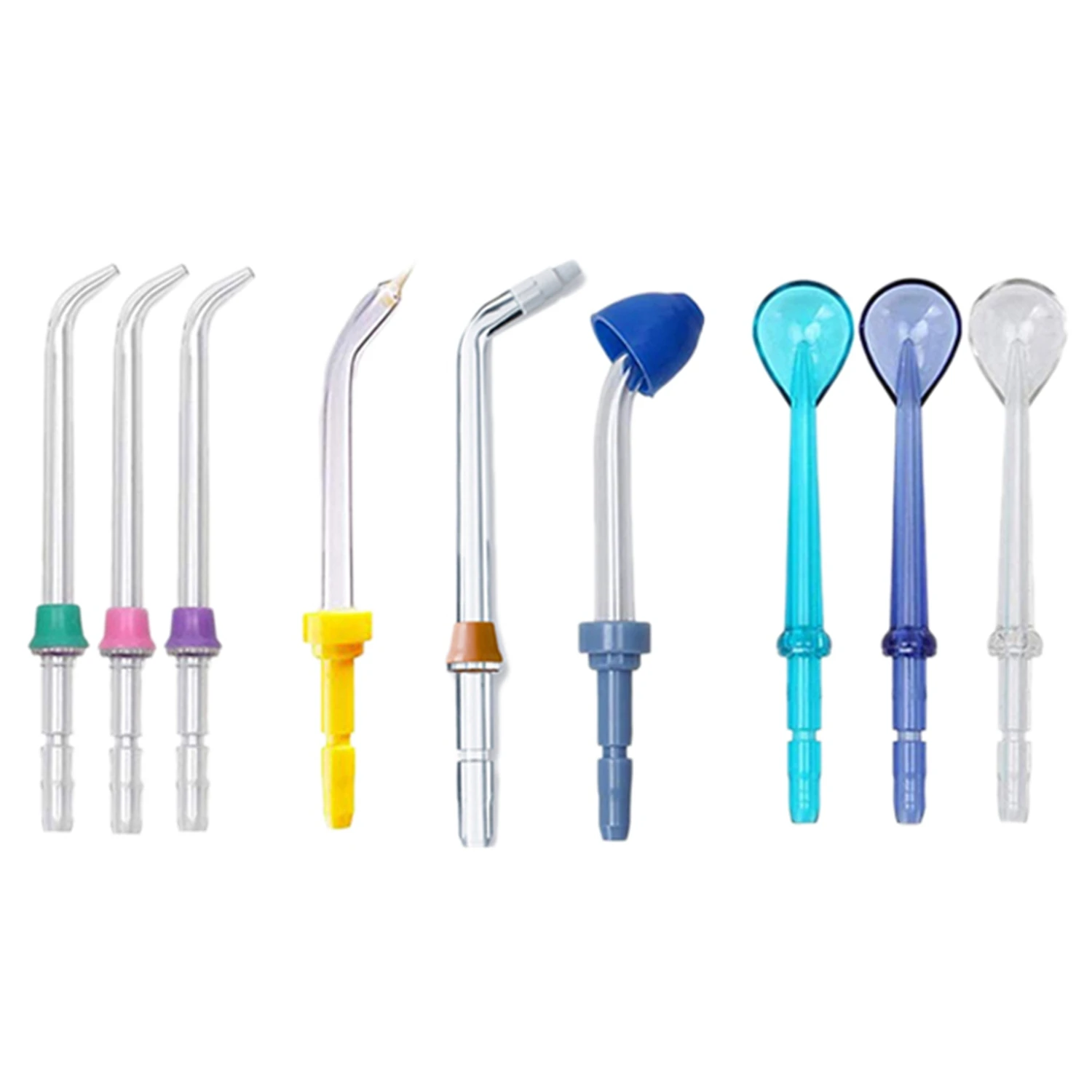 

9Pcs/Set Water Flosser Nozzles Jet Wash Tooth Cleaner Irrigator Dental Oral Hygiene Accessories for Waterpik Floss