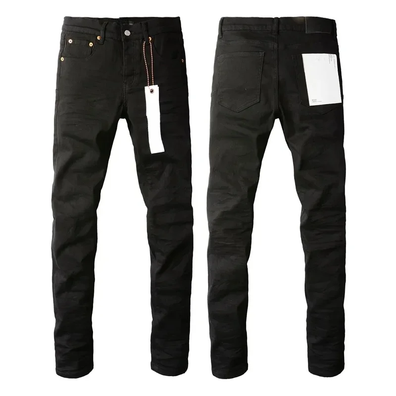 

Новые Модные фиолетовые брендовые джинсы ROCA 1:1 с высокой посадкой, черные плиссированные модные высококачественные облегающие джинсовые брюки с низкой посадкой