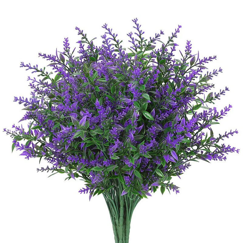 8 Bundles Artificial Lavender Flowers Outdoor Fake Flowers For Decoration UV Resistant No Fade Faux Plastic Plants Garden Decor 
8 Bundles Artificial Lavender Flowers Outdoor Fake Flowers For Decoration UV Resistant No Fade Faux Plastic Plants Garden Decor