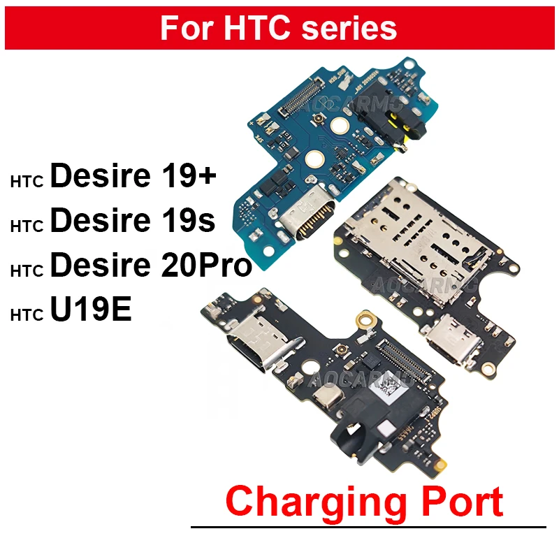 

Charging Dock Charger Port With Headphone Jack Flex Replacement Parts For HTC U19E Desire 20Pro 19 Plus 19+ 19s