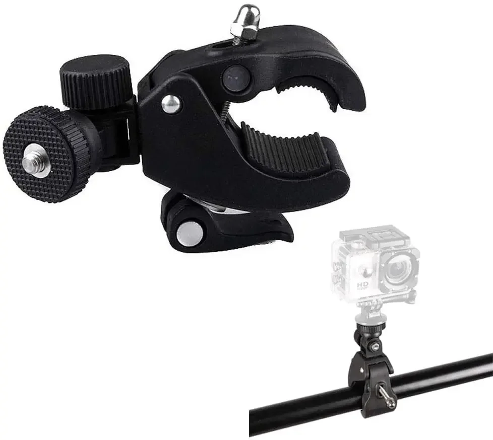 Camera Super Clamp with 1/4" Tripod Head for LCD Monitor DSLR DV Mic Work on Music Stand Microphone Stand,Motorcycle
Camera Super Clamp with 1/4" Tripod Head for LCD Monitor DSLR DV Mic Work on Music Stand Microphone Stand,Motorcycle