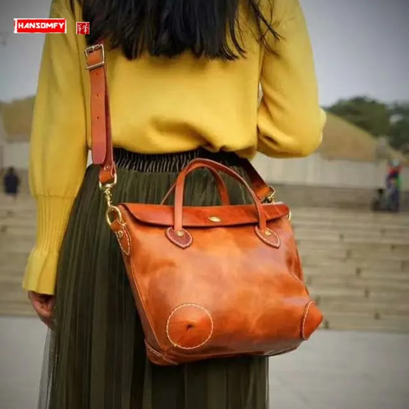 Luxury Fashion Leather Women's Handbags Retro Lady Shoulder Messenger Bag Italian Imported Cowhide Casual Portable Tote Bags
Luxury Fashion Leather Women's Handbags Retro Lady Shoulder Messenger Bag Italian Imported Cowhide Casual Portable Tote Bags