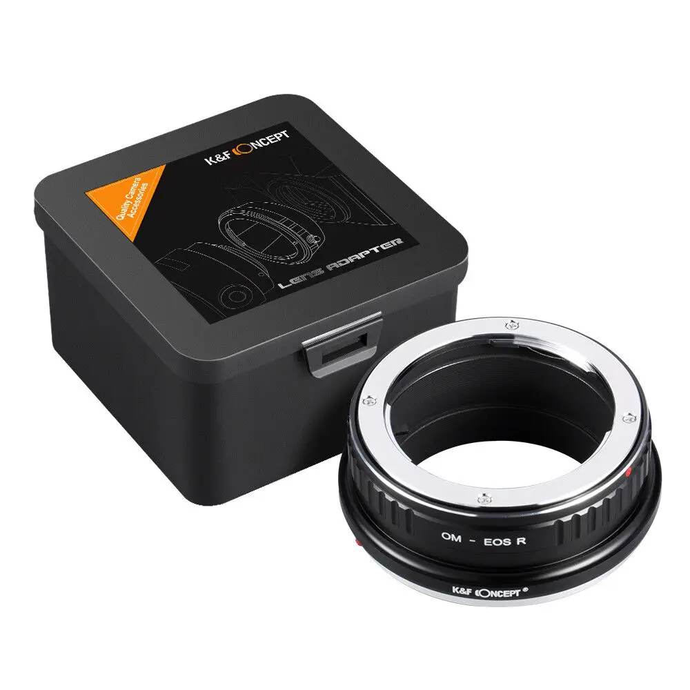 

K&F Concept OM to EOS R Lens Adapter For Olympus OM Mount Lens to Canon EOS RP R3 R5 R50 R6 R6II R7 R8 R10 R100