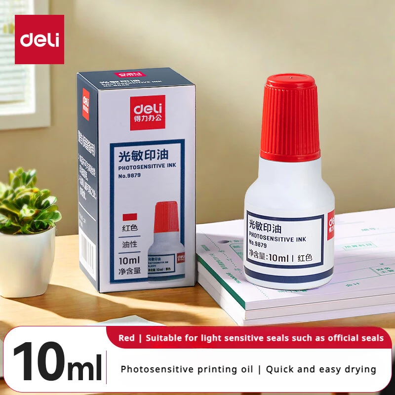 Deli Photo-Sensitive Stamp Pad Ink for Financial Stamps and Stamp Pads Office Supplies 9879
Deli Photo-Sensitive Stamp Pad Ink for Financial Stamps and Stamp Pads Office Supplies 9879