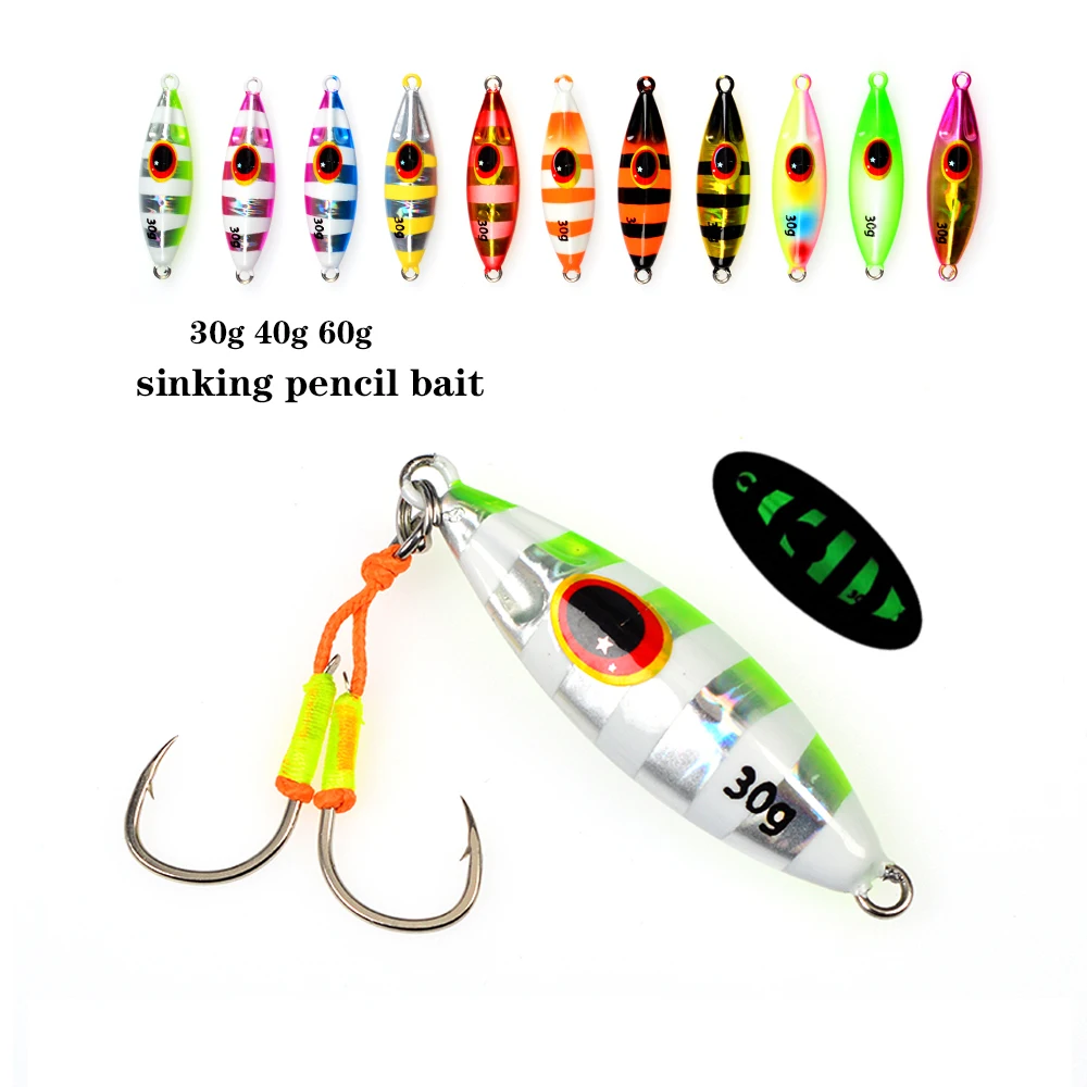 Slow Bee Slow Pitch Jig 30g 40g 60g Shore Casting Jigging Spoon Lure Glow Saltwater Sinking Fishing Lure with Hook Fishing Bait
Slow Bee Slow Pitch Jig 30g 40g 60g Shore Casting Jigging Spoon Lure Glow Saltwater Sinking Fishing Lure with Hook Fishing Bait