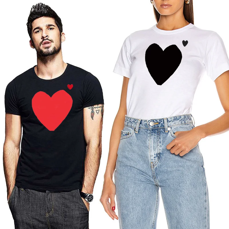 Men Women T-shirt Cotton Blue Heart Print Eye Embroidery Summer O-neck Short-sleeved Straight Unisex Couple T-shirt
Men Women T-shirt Cotton Blue Heart Print Eye Embroidery Summer O-neck Short-sleeved Straight Unisex Couple T-shirt