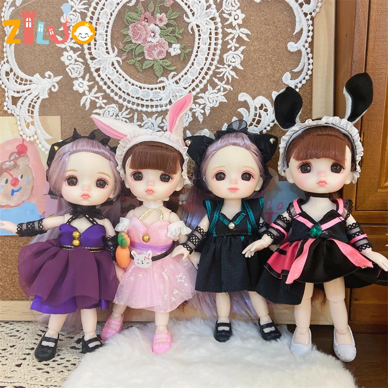 1/8 Bjd Doll Toys 16cm Doll Toys for Girls Cute Multi-joint Doll With Clothes Dress Up Fashion Doll Kids Toys Birthday Gift
1/8 Bjd Doll Toys 16cm Doll Toys for Girls Cute Multi-joint Doll With Clothes Dress Up Fashion Doll Kids Toys Birthday Gift
