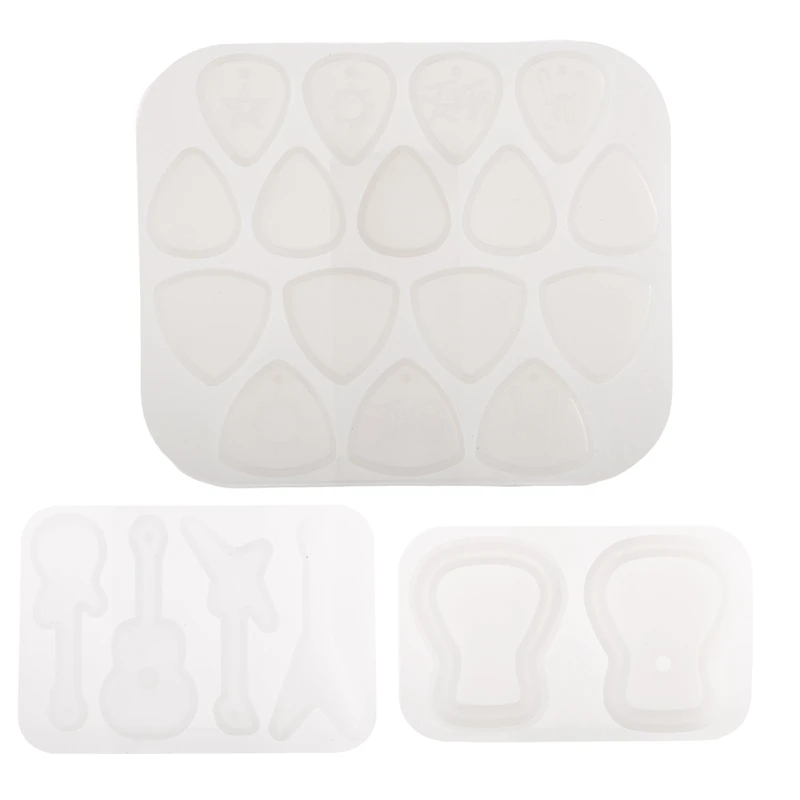 Форма для гитары, изысканная резиновая форма для гитары, треугольный плектр, силиконовый литый брелок для любителей музыки
Форма для гитары, изысканная резиновая форма для гитары, треугольный плектр, силиконовый литый брелок для любителей музыки