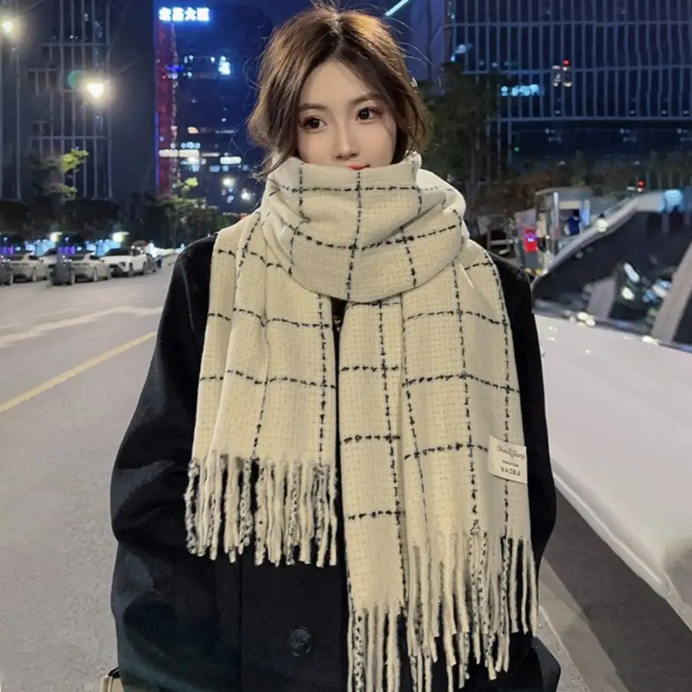 Winter Plaid Scarf Pashmina Warm Soft Knitted Scarves Thickened Elegant Cashmere Shawls Girls
Winter Plaid Scarf Pashmina Warm Soft Knitted Scarves Thickened Elegant Cashmere Shawls Girls