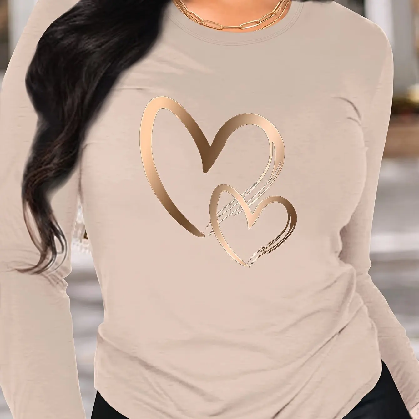 الخريف القلب ثلاثية الأبعاد طباعة كم طويل تي شيرت الملابس النسائية طويلة الأكمام تي شيرت موضة عادية المتضخم بلايز تيز الإناث الخريف القلب ثلاثية الأبعاد طباعة كم طويل تي شيرت الملابس النسائية طويلة الأكمام تي شيرت موضة عادية المتضخم بلايز تيز الإناث