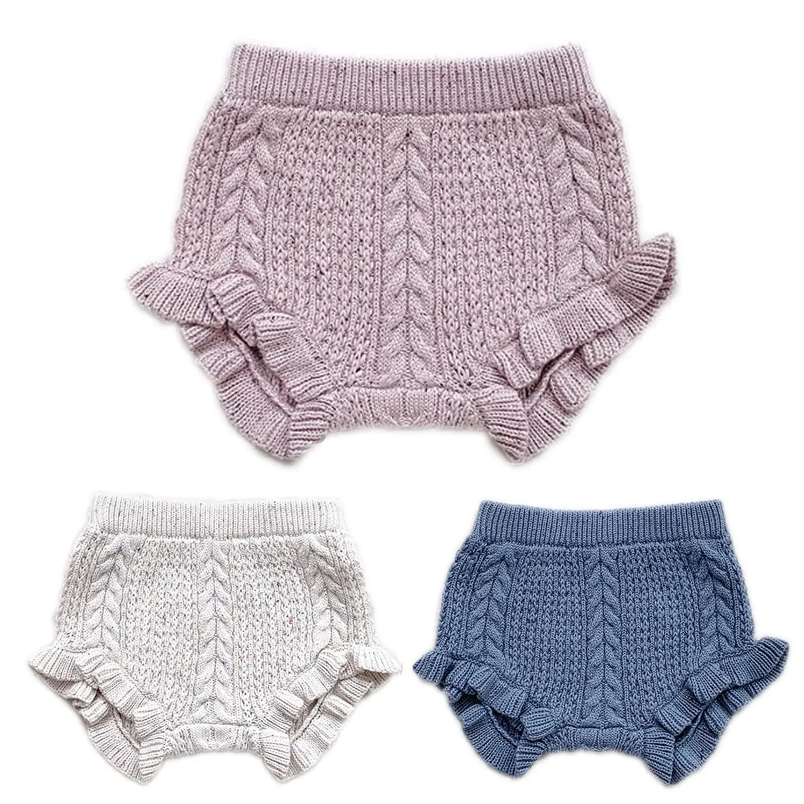 

ZDHoor Baby Toddlers Cotton Knit Underwear Panties Bloomers Stretchable Knit Cute Ruffles Shorts Flounce Diaper Covers