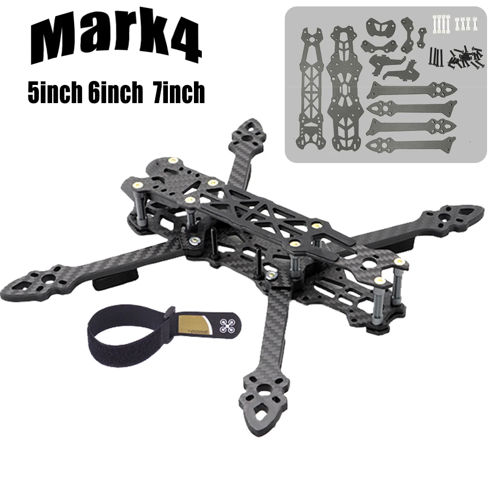 Mark4 Mark 225mm 260mm 295mm / 5inch 6inch 7inch RC Racing Drone FPV Freestyle Quadcopter Frame
Mark4 Mark 225mm 260mm 295mm / 5inch 6inch 7inch RC Racing Drone FPV Freestyle Quadcopter Frame