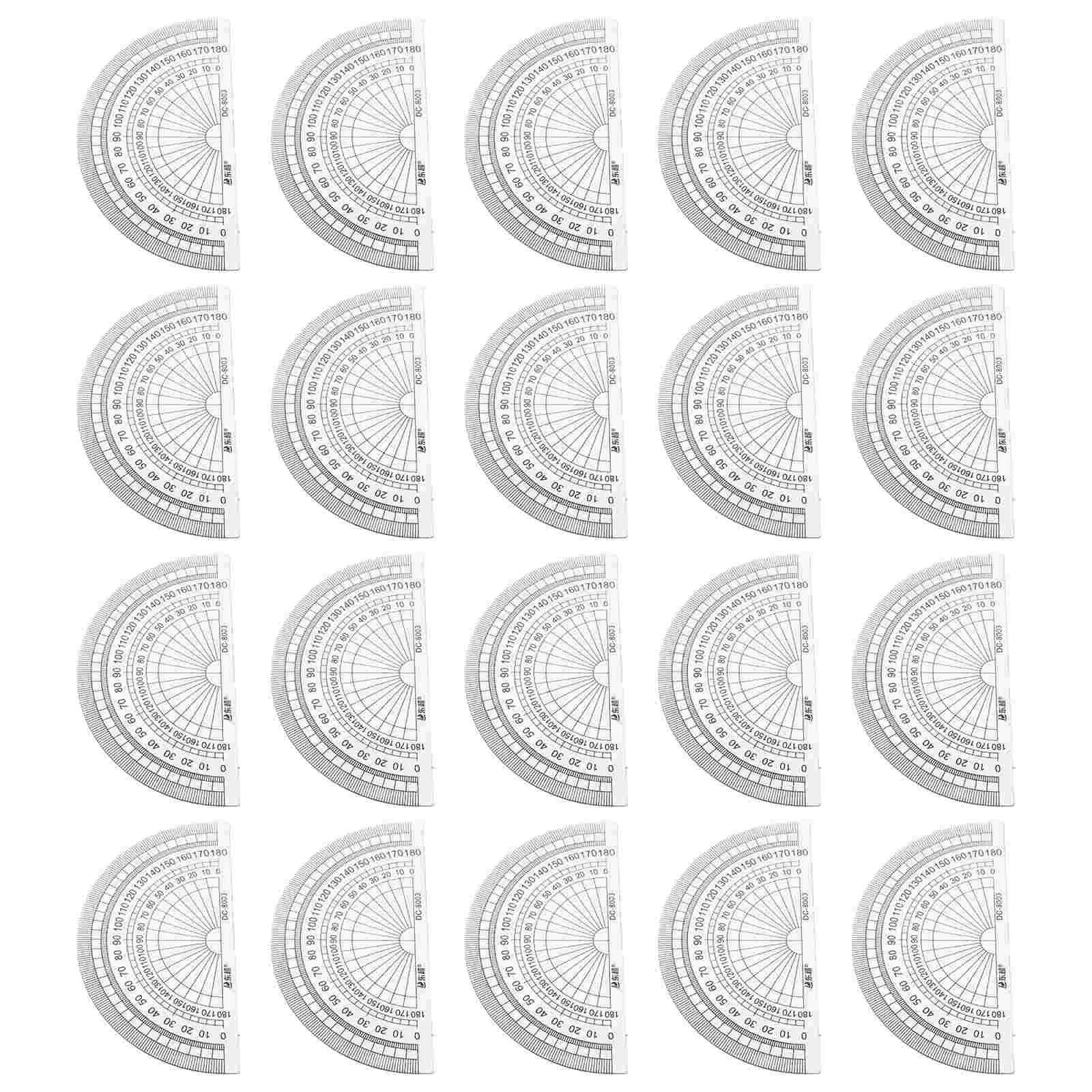 Inch 10cm Plastic Degrees Protractor for Angle Measurement Rulers School Office Student Math (Transparent)
Inch 10cm Plastic Degrees Protractor for Angle Measurement Rulers School Office Student Math (Transparent)