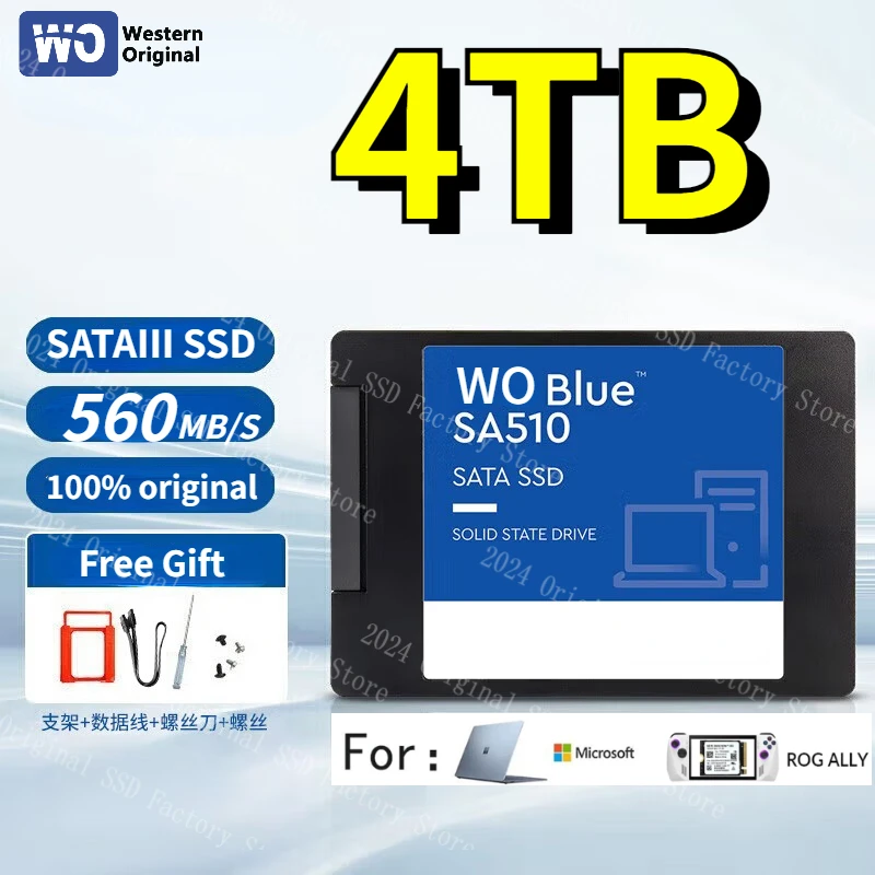 

new Blue Green Internal PC 2TB 1TB 4tb 500GB 240GB 120GB 2.5" SSD Solid State Drive SATAIII 6Gb/s UP to 540MB/s Original for ps5