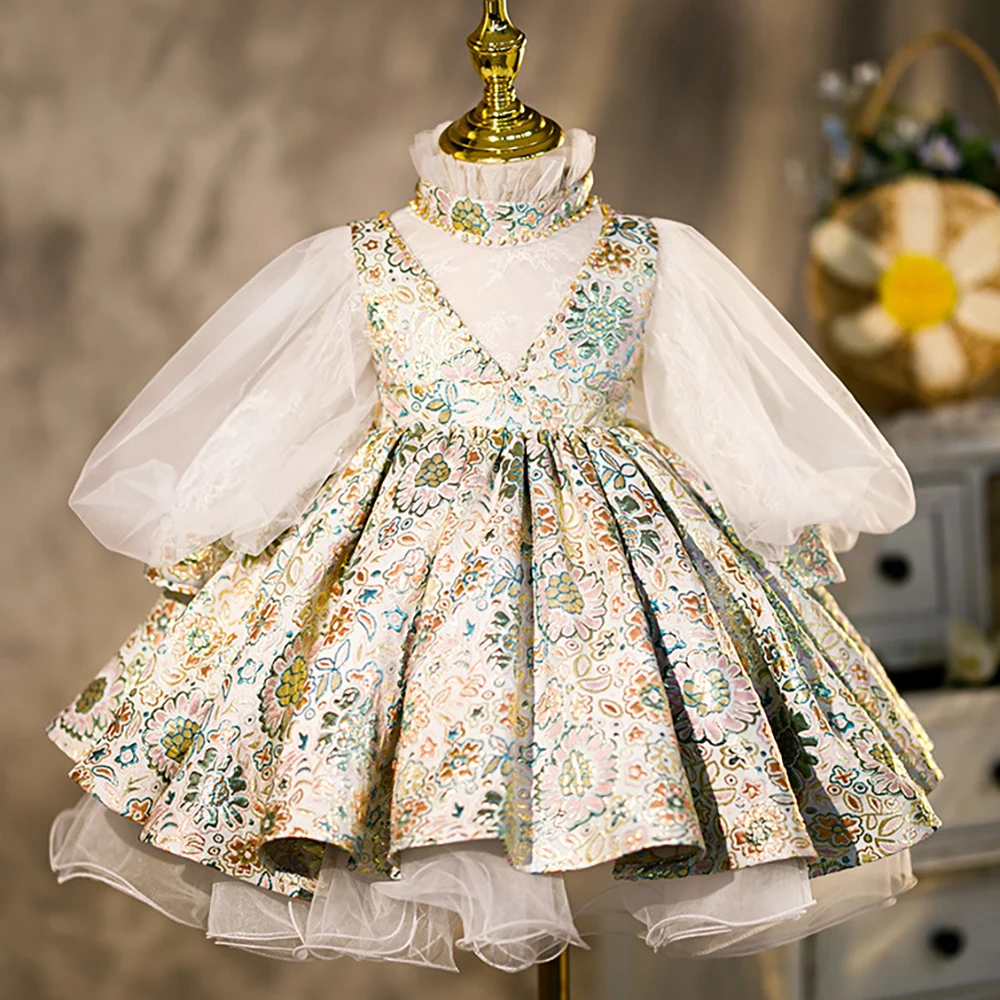 Girls Spanish Floral Ball Gown 2024 New Baby Royal Lolita Princess Dresses Infant Girls Lace Birthday Christening Dress Clothes
Girls Spanish Floral Ball Gown 2024 New Baby Royal Lolita Princess Dresses Infant Girls Lace Birthday Christening Dress Clothes