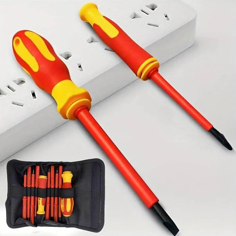 8pcs/10pcs Insulated Magnetic Screwdriver Set Phillips Torx Screw Driver Bits Home Repair Electrician Screwdriver Set Hand Tool
8pcs/10pcs Insulated Magnetic Screwdriver Set Phillips Torx Screw Driver Bits Home Repair Electrician Screwdriver Set Hand Tool