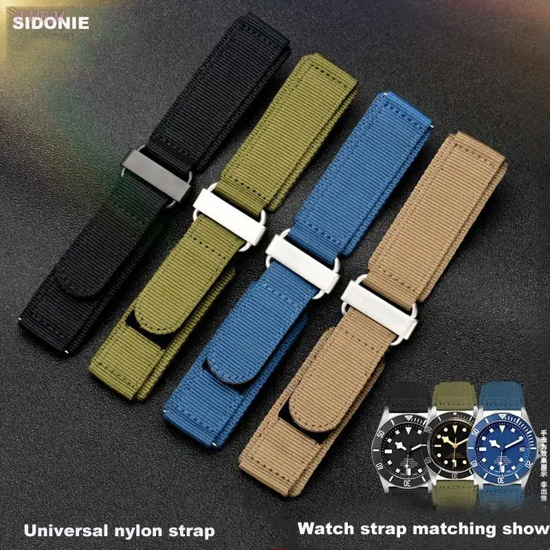 Hook-and-loop fastener Nylon watch strap 22mm 24mm sport watchband strap Black blue green band High-quality buckle
Hook-and-loop fastener Nylon watch strap 22mm 24mm sport watchband strap Black blue green band High-quality buckle