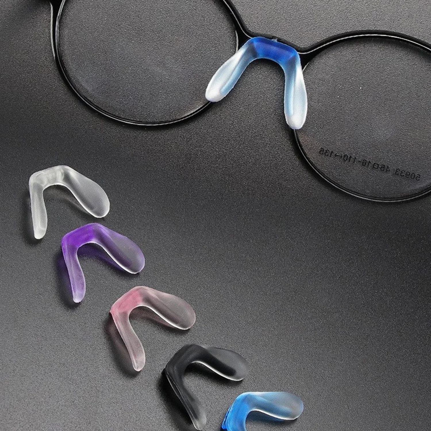 Colored U Silicone Conjoined Siamese Saddle Eyeglass Soft Nose Pads For Insert On Glasses Translucent Anti-Slip Nose Pad
Colored U Silicone Conjoined Siamese Saddle Eyeglass Soft Nose Pads For Insert On Glasses Translucent Anti-Slip Nose Pad