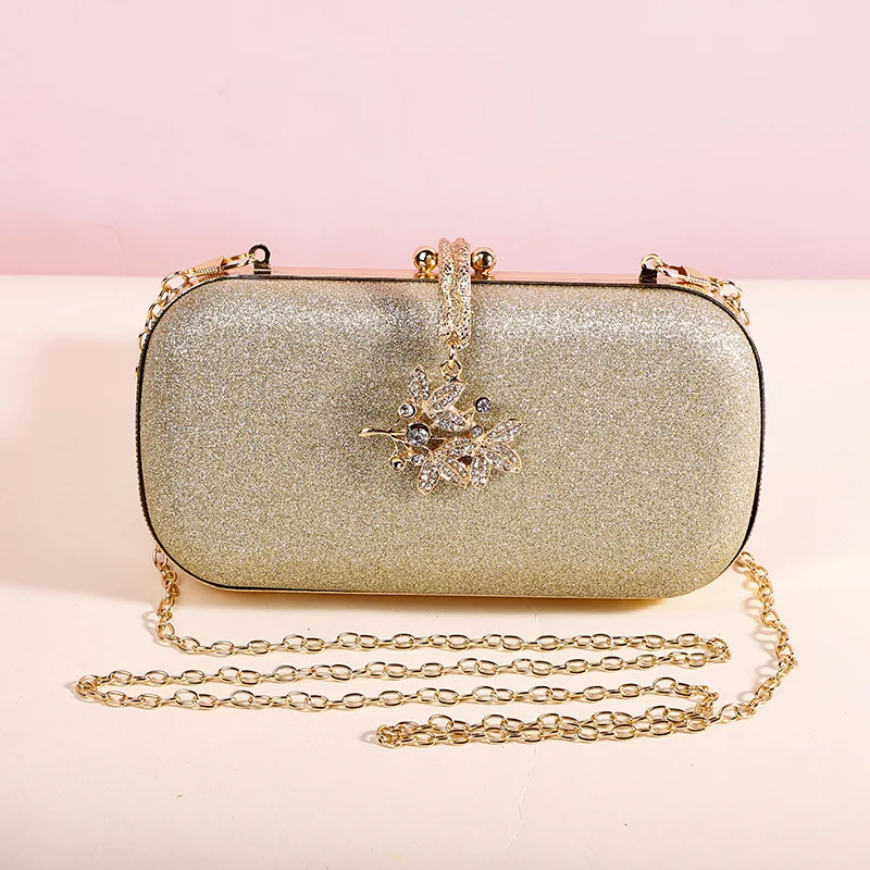 

2023 New Diamond Evening Bags Bling Wedding Dinner Clutch Mini Party Chain Shoulder Bags Banquet Wallets Drop Shipping