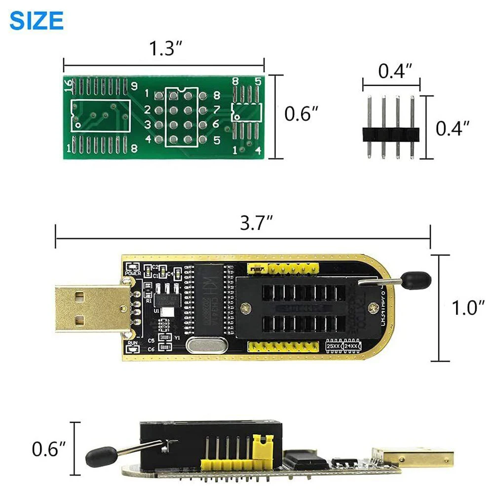 Module USB Programmer Electronic Components 1 Set 24 EEPROM 25 SPI Flash BIOS Burner Chip For 8pin/16pin Chips
Module USB Programmer Electronic Components 1 Set 24 EEPROM 25 SPI Flash BIOS Burner Chip For 8pin/16pin Chips