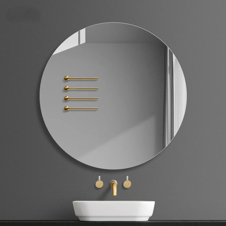 Hairdressing Bathroom Mirror Round Toilet Aesthetic Makeup Decorative Mirror Art Bedroom Large Espejo Pared Design Mirror EB5JZ
Hairdressing Bathroom Mirror Round Toilet Aesthetic Makeup Decorative Mirror Art Bedroom Large Espejo Pared Design Mirror EB5JZ