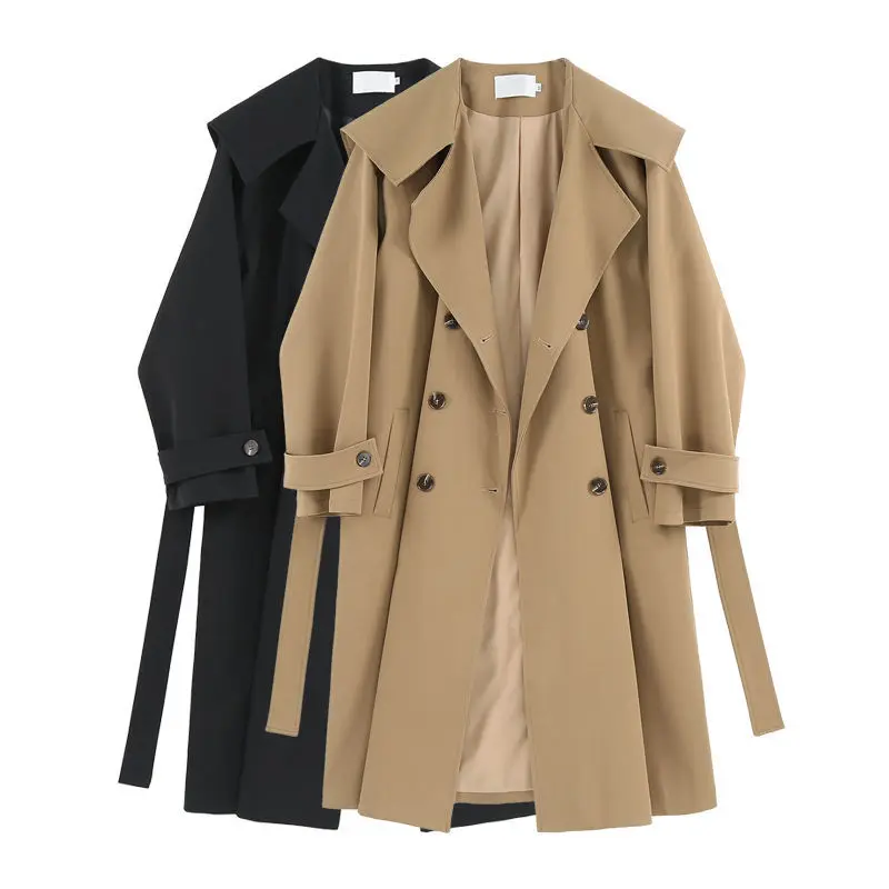 2023 Spring And Autumn Long Trench Coat Women Clothing New Loose Tie Belt Jacket Female Windbreaker
2023 Spring And Autumn Long Trench Coat Women Clothing New Loose Tie Belt Jacket Female Windbreaker
