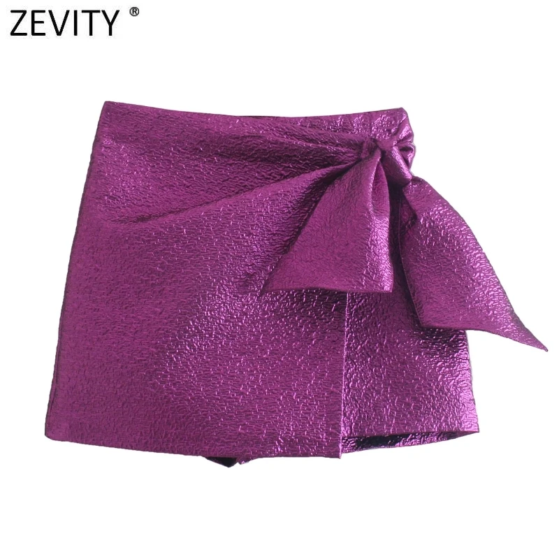 ZEVITY New Women High Street Bow Decoration Texture Purple Shorts Skirts Lady Zipper Fly Hot Shorts Chic Pantalone Cortos QUN938
ZEVITY New Women High Street Bow Decoration Texture Purple Shorts Skirts Lady Zipper Fly Hot Shorts Chic Pantalone Cortos QUN938