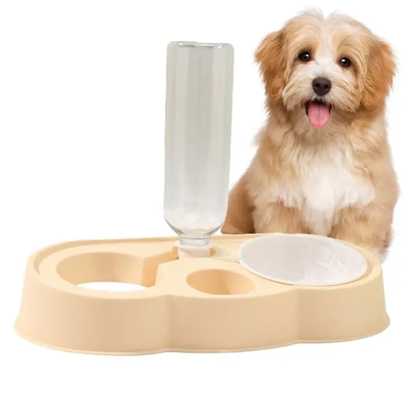 

Automatic Cat Feeder And Water Dispenser Large Capacity Bowls Cloud Shape Detachable Self Watering Bowl For Cat And Dog bowl