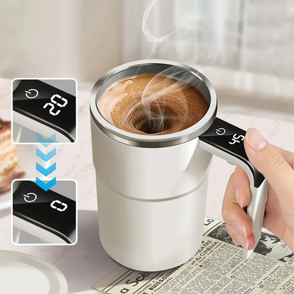 Automatic Stirring Cup 304 Stainless Steel Rotating Magnetic Cup Intelligent Temperature Measurement Coffee Milk Mixing Cup
Automatic Stirring Cup 304 Stainless Steel Rotating Magnetic Cup Intelligent Temperature Measurement Coffee Milk Mixing Cup