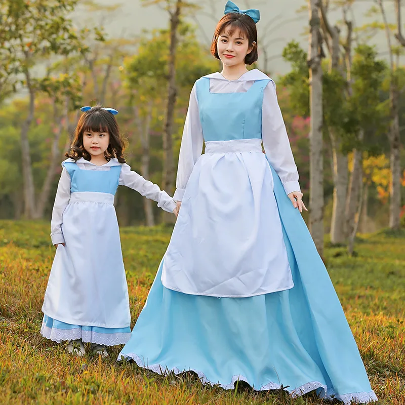 Sky Blue Kids Girls Fairy Tales Lolita Dress Women Parent-child Princess Maid Halloween Costume Party Stage Drama Outfit
Sky Blue Kids Girls Fairy Tales Lolita Dress Women Parent-child Princess Maid Halloween Costume Party Stage Drama Outfit