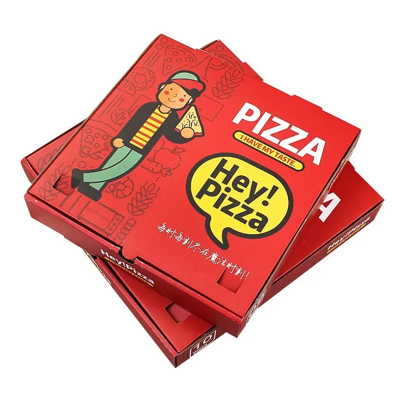 

Индивидуальная продукция, оптовая продажа, индивидуальная искусственная дешевая гофрированная упаковочная бумага, коробки для пиццы с логотипом 8, 12, 14, 16 дюймов