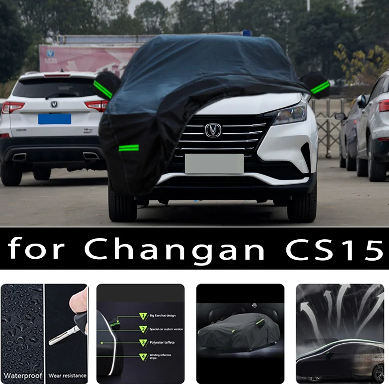 For Changan CS15 Outdoor Protection Full Car Covers Snow Cover Sunshade Waterproof Dustproof Exterior Car accessories
For Changan CS15 Outdoor Protection Full Car Covers Snow Cover Sunshade Waterproof Dustproof Exterior Car accessories