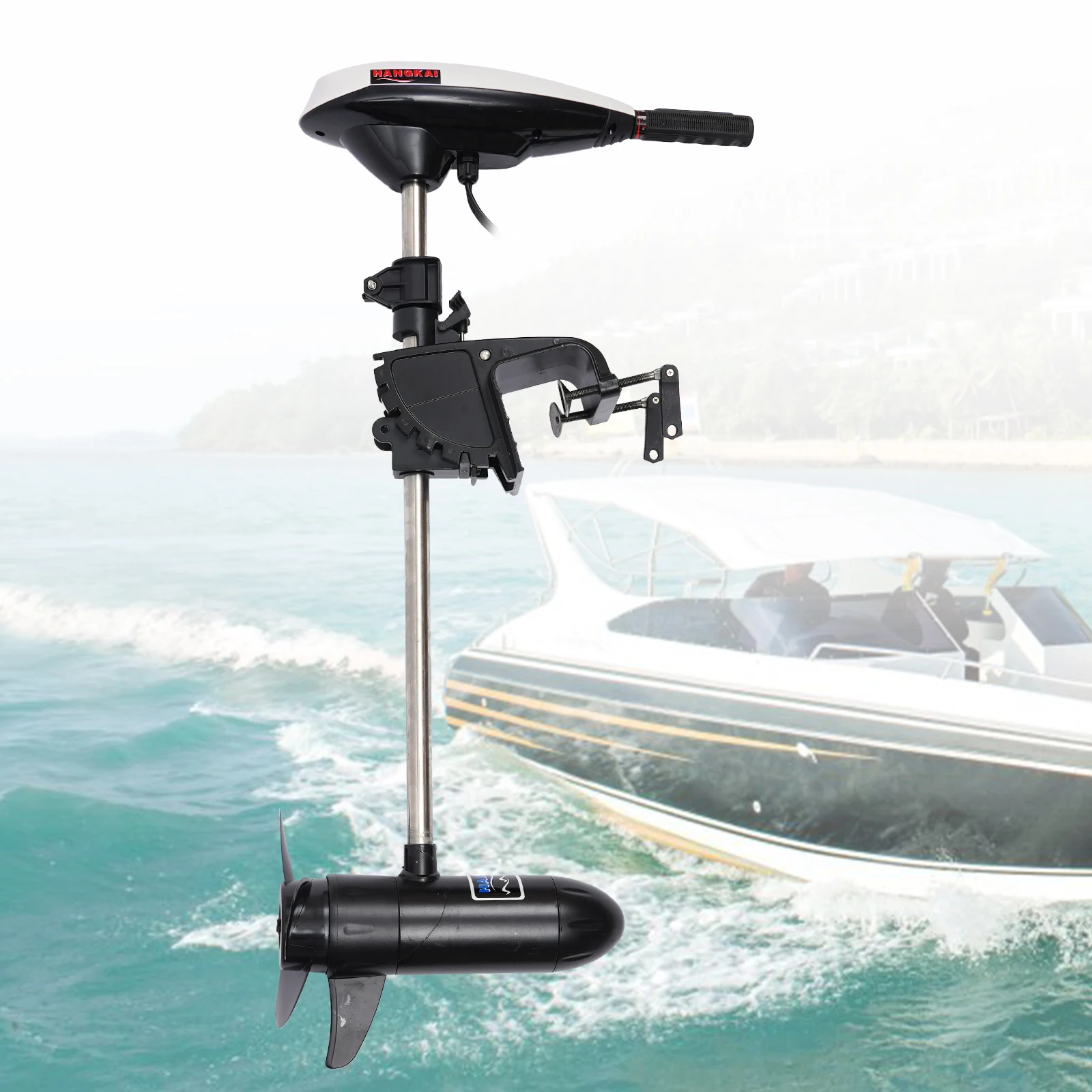 45LBS 12V Thrust Electric Trolling Motor Transom Mounted Electric Trolling Motor Fishing Boat Outboard Motor Boat Engine
45LBS 12V Thrust Electric Trolling Motor Transom Mounted Electric Trolling Motor Fishing Boat Outboard Motor Boat Engine
