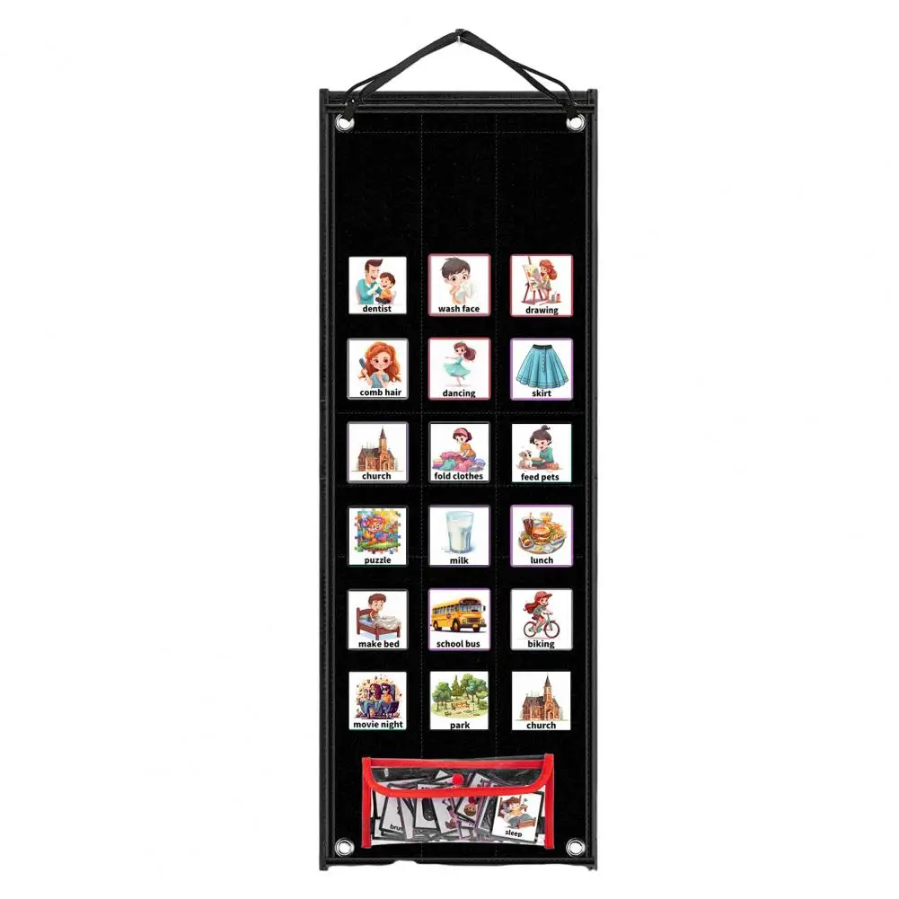 Flash Card Storage Pocket Efficient Fun Routine Management for Kids 2-in-1 Visual Schedule Chart Calendar Set Learning for Home
Flash Card Storage Pocket Efficient Fun Routine Management for Kids 2-in-1 Visual Schedule Chart Calendar Set Learning for Home