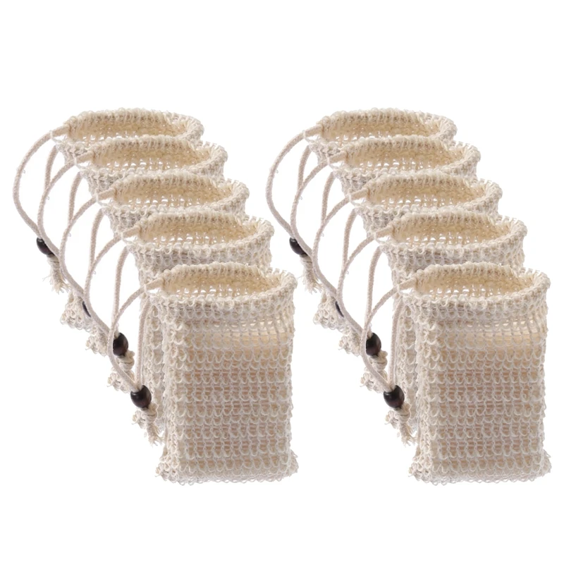 10Pcs Soap Bag Bar Soap Pouch Sisal Soap Saver Bags Mesh With Drawstring For Exfoliating Shower Scrubber Bath Massaging
10Pcs Soap Bag Bar Soap Pouch Sisal Soap Saver Bags Mesh With Drawstring For Exfoliating Shower Scrubber Bath Massaging
