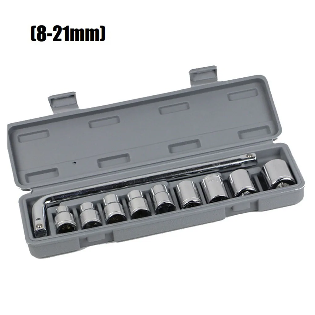 10PCS Socket Wrench Kit 36mm Length 220*40mm Wrench Car Motorcycle Repair Tools Hex Combination Set For Home Repairing
10PCS Socket Wrench Kit 36mm Length 220*40mm Wrench Car Motorcycle Repair Tools Hex Combination Set For Home Repairing