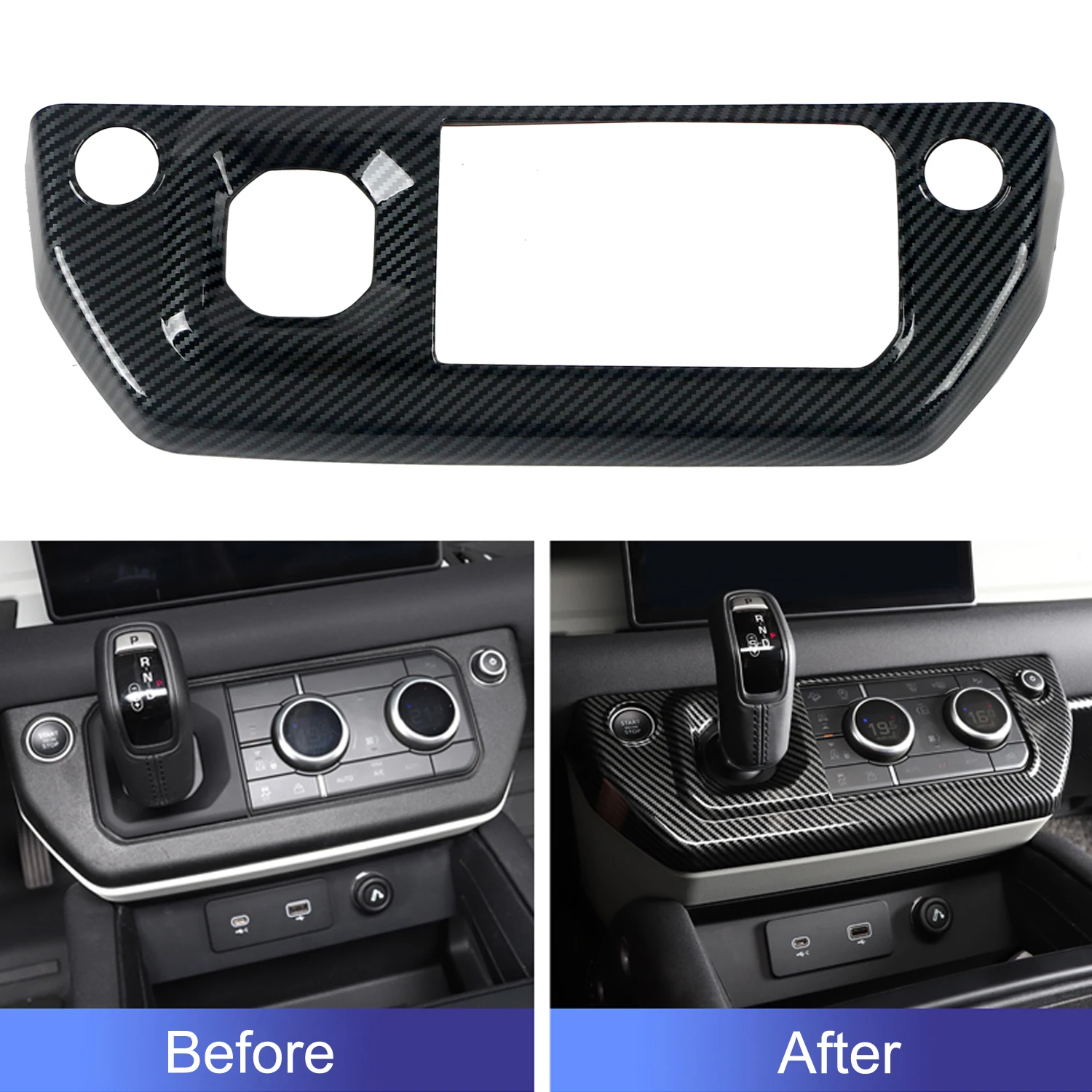for Land Rover Defender 2020-2023 LHD!!! Car Interior Gear Shift Panel Cover Trim ABS Carbon Black Accessories 1pc
for Land Rover Defender 2020-2023 LHD!!! Car Interior Gear Shift Panel Cover Trim ABS Carbon Black Accessories 1pc