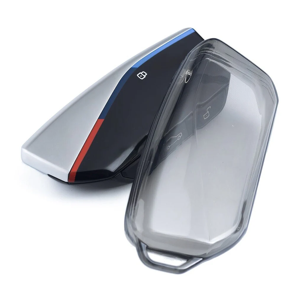 1pc Black Transparent Car Key Fob Case Protective Cover TPU Shell Suitable For BMW X5 (G05)/ X6 (G06) Facelift 2024 Accessories
1pc Black Transparent Car Key Fob Case Protective Cover TPU Shell Suitable For BMW X5 (G05)/ X6 (G06) Facelift 2024 Accessories