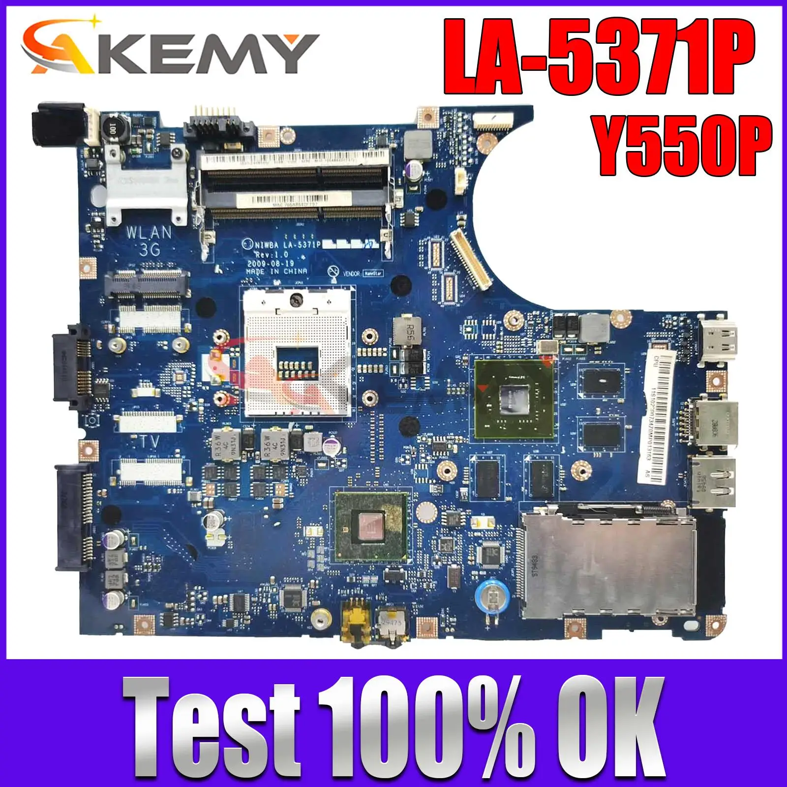 NIWBA LA-5371P For LENOVO Ideapad Y550P GT240M I7 Latptop Motherboard support HM55 N10P-GS-A2 Notebook Mainboard
NIWBA LA-5371P For LENOVO Ideapad Y550P GT240M I7 Latptop Motherboard support HM55 N10P-GS-A2 Notebook Mainboard