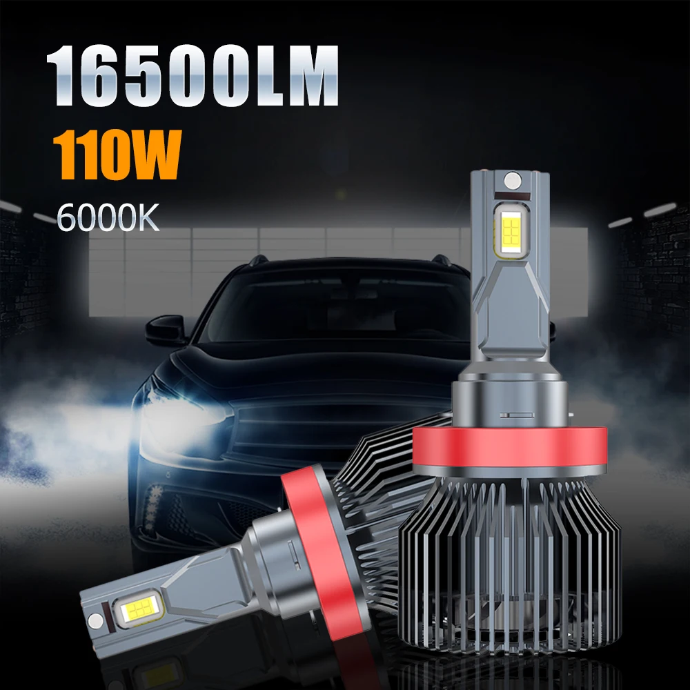 2Pcs H11 Car LED Headlight Bulb H7 H10 9005 9006 9004 9007 9008 H4 High Low Beam Super Bright 6000K White LED Bulb 110W 16500LM
2Pcs H11 Car LED Headlight Bulb H7 H10 9005 9006 9004 9007 9008 H4 High Low Beam Super Bright 6000K White LED Bulb 110W 16500LM