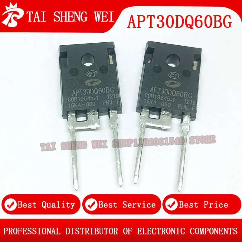 5pcs APT30DQ60BG TO-247 600V 30A APT30DQ60 New Original
5pcs APT30DQ60BG TO-247 600V 30A APT30DQ60 New Original