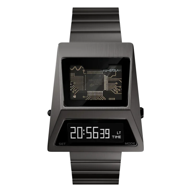 

Driver's Watch Chip IB Watch Retro Future Style Electronic Cool Fashion Electronic Watch Waterproof Technology Sense